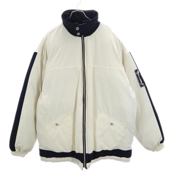 サンタフェ バッグロゴ刺繍 リバーシブル ダウンジャケット 白系 santa fe メンズ