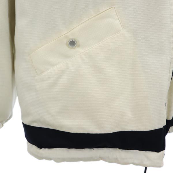 サンタフェ バッグロゴ刺繍 リバーシブル ダウンジャケット 白系 santa fe メンズ