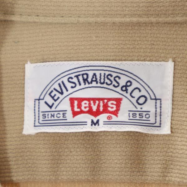 リーバイス 70s 日本製 長袖 ワークシャツ M ベージュ Levi's メンズ