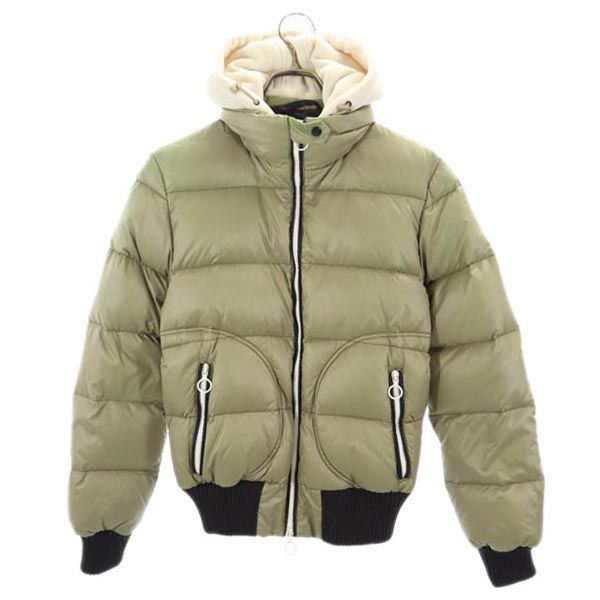 DUVETICA デュベティカ ダウンジャケット 42 カーキ系 フリースフード レディース