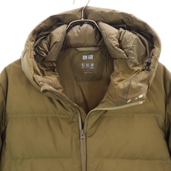 UNIQLO ユニクロ シームレス ダウンパーカー L オリーブ ジャケット メンズ
