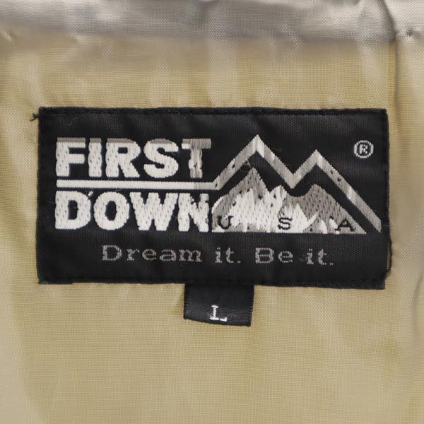 FIRSTDOWN ファーストダウン 90s 中綿ジャケット L ベージュ系 メンズ