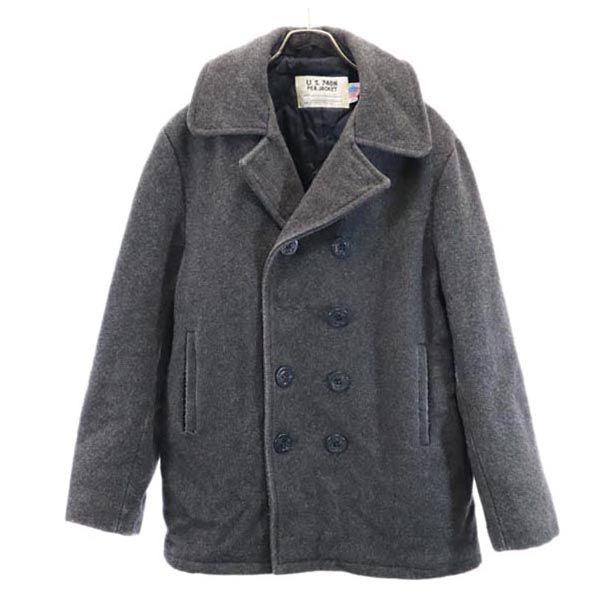 ショット USA製 ピーコート 40 グレー系 schott Pコート メンズ