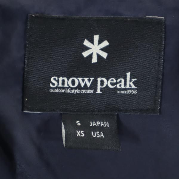 snowpeak スノーピーク ダウンジャケット S 紺 レディース