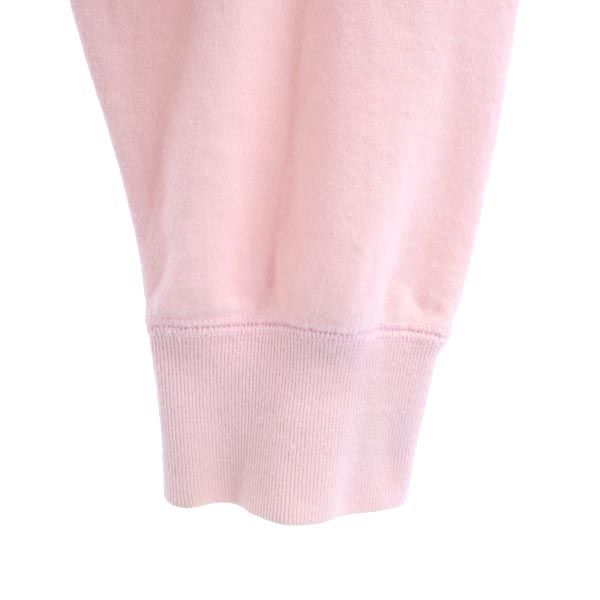 Papas パパス バックプリント 長袖 スウェット トレーナー 50 ピンク プルオーバー メンズ