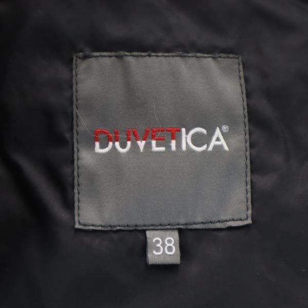 DUVETICA デュベティカ キルティング キルティング ダウンジャケット 38 ブラック リアルファー レディース
