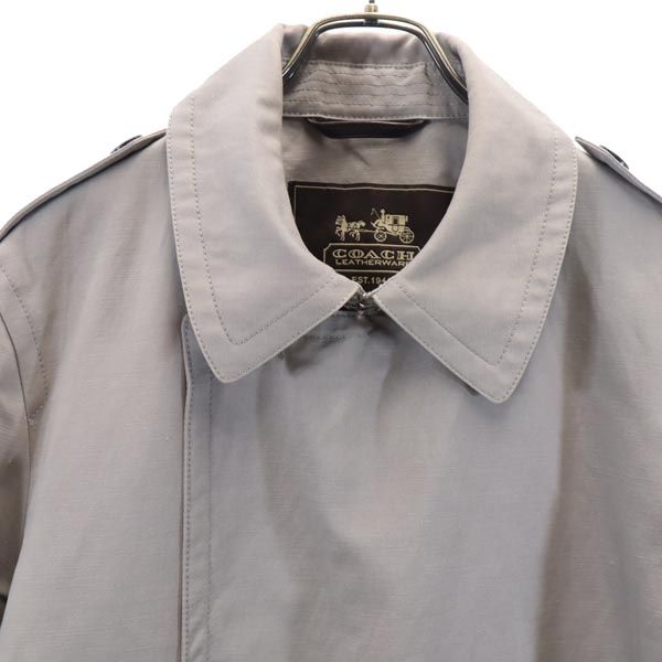 COACH コーチ リネンブレンド コート L ベージュ系 メンズ