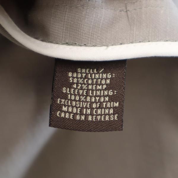 COACH コーチ リネンブレンド コート L ベージュ系 メンズ