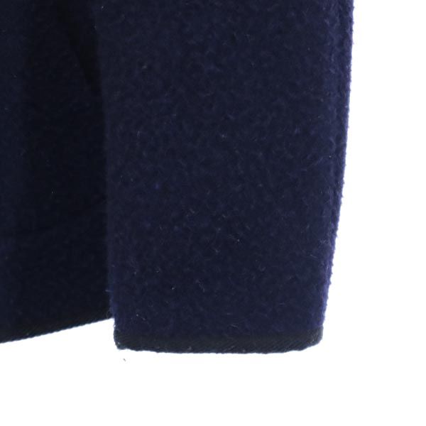 Danton ダントン 日本製 ダブルボタン コート 36 紺 フード付 レディース