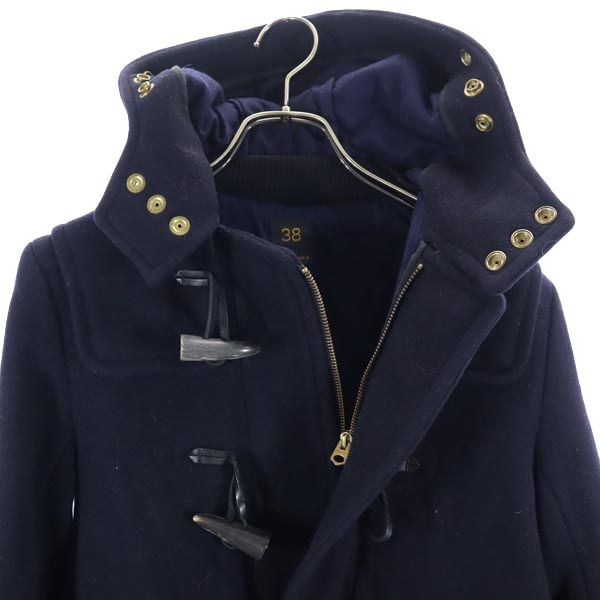 SCYE BASICS サイベーシックス 日本製 カシミヤブレンド コート 38 紺 レディース