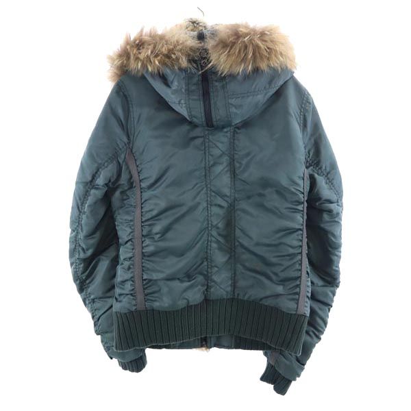 アヴィレックス リアルファー 中綿ジャケット M カーキ AVIREX レディース