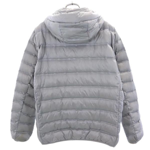 ユニクロ ウルトラライトダウンジャケット L グレー UNIQLO シームレス フード メンズ
