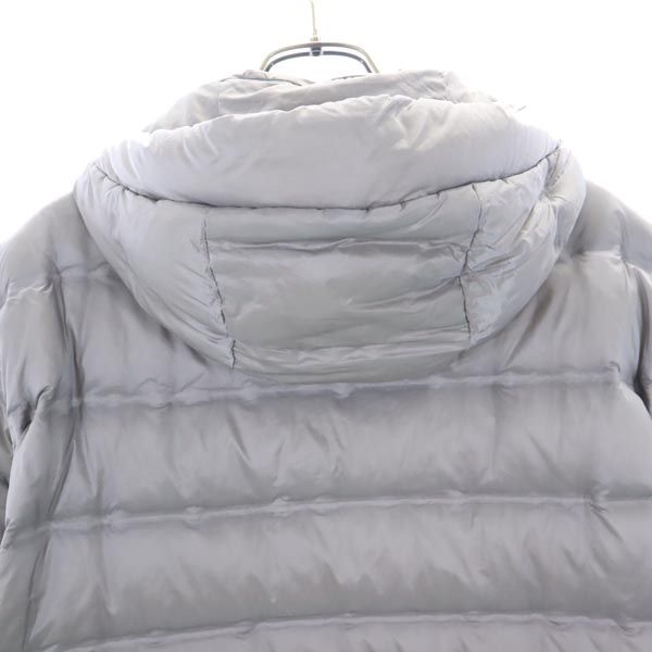 ユニクロ ウルトラライトダウンジャケット L グレー UNIQLO シームレス フード メンズ