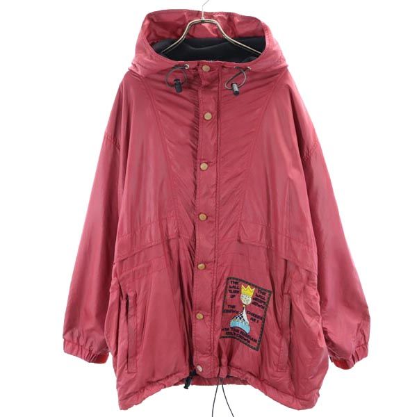 Castelbajac sport カステルバジャックスポーツ ナイロンジャケット 2 赤系 フード バック刺繍 メンズ