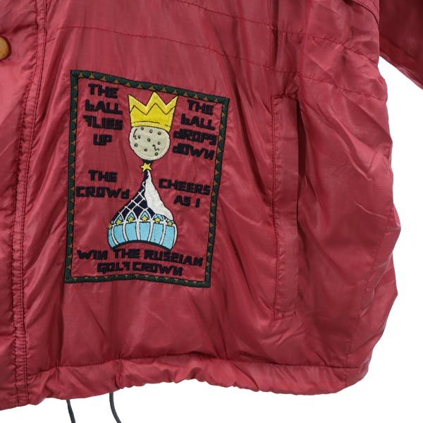 Castelbajac sport カステルバジャックスポーツ ナイロンジャケット 2 赤系 フード バック刺繍 メンズ