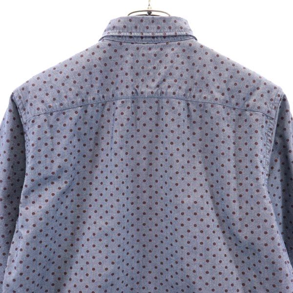 ポールスミスジーンズ ドット柄 長袖 ボタンダウンシャツ S ネイビー系 Paul Smith JEANS メンズ