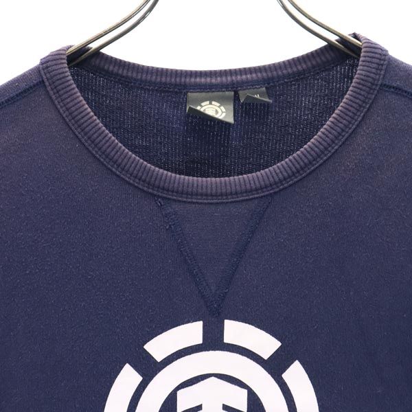 エレメント ロゴ 長袖 スウェット トレーナー M ネイビー系 ELEMENT メンズ
