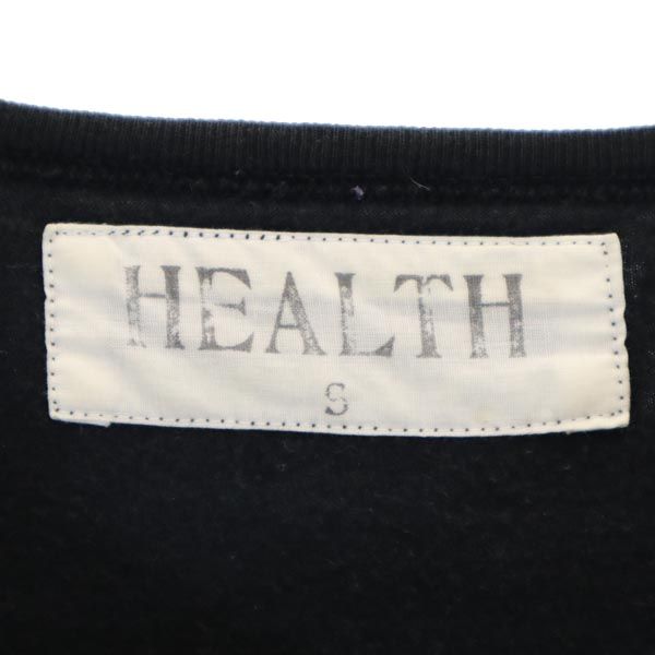 HEALTH ヘルス 日本製 クロスステッチ 半袖 Tシャツ S ブラック系 メンズ