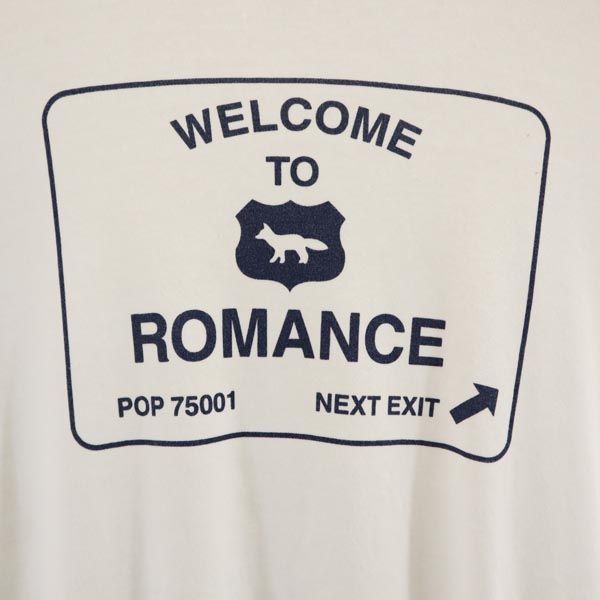 MAISON KITSUNE メゾンキツネ プリント 半袖 Tシャツ S ホワイト系 メンズ