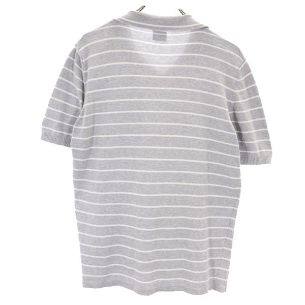 シーピーカンパニー ボーダー 半袖 ポロシャツ 3 グレー系 C.P.Company メンズ