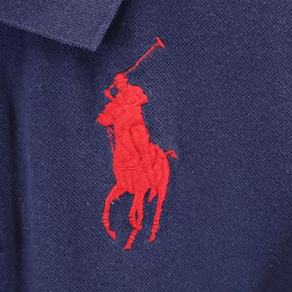 ポロラルフローレン 半袖 ポロシャツ XL(18-20) ネイビー系 POLO RALPH LAUREN 鹿の子 キッズ