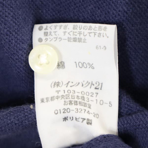 ラルフローレン ビックポニー 半袖 ポロシャツ 7f ネイビー RALPH LAUREN 鹿の子 レディース