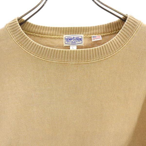 テンプテーション 半袖 Tシャツ L ブラウン系 TEMPTATION メンズ