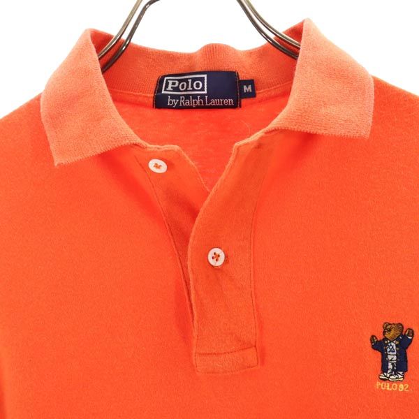 ポロバイラルフローレン 半袖 ポロシャツ M オレンジ系 Polo by Ralph Lauren ポロベアー メンズ