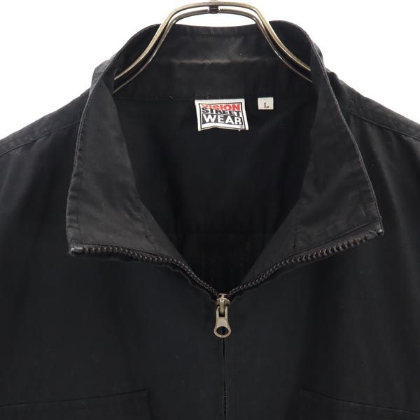ヴィジョンストリートウェア 半袖 ジップジャケット L ブラック系 VISION STREET WEAR メンズ