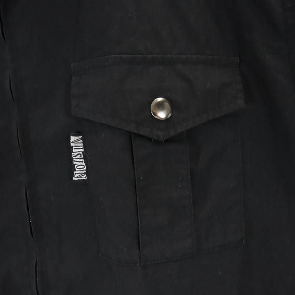 ヴィジョンストリートウェア 半袖 ジップジャケット L ブラック系 VISION STREET WEAR メンズ