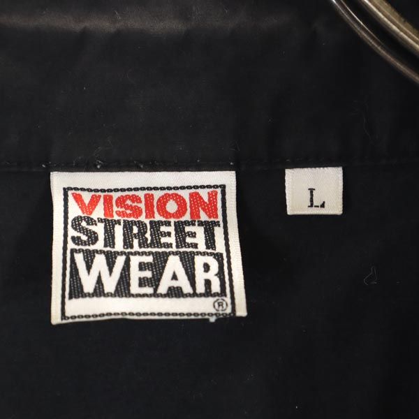 ヴィジョンストリートウェア 半袖 ジップジャケット L ブラック系 VISION STREET WEAR メンズ