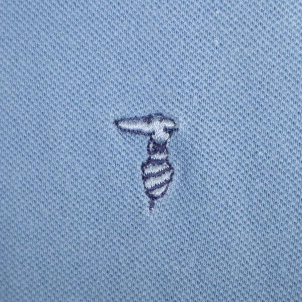 トラサルディ イタリア製 半袖 ポロシャツ XL ブルー系 TRUSSARDI メンズ