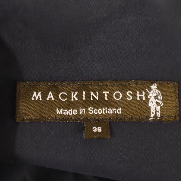 Mackintosh マッキントッシュ 英国製 ゴム引き コート 36 ネイビー系 メンズ