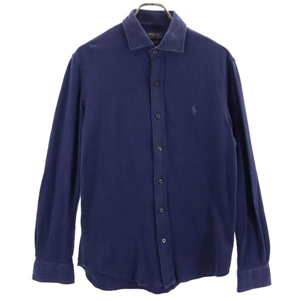 POLO RALPH LAUREN ポロラルフローレン 長袖 シャツ M ネイビー メンズ