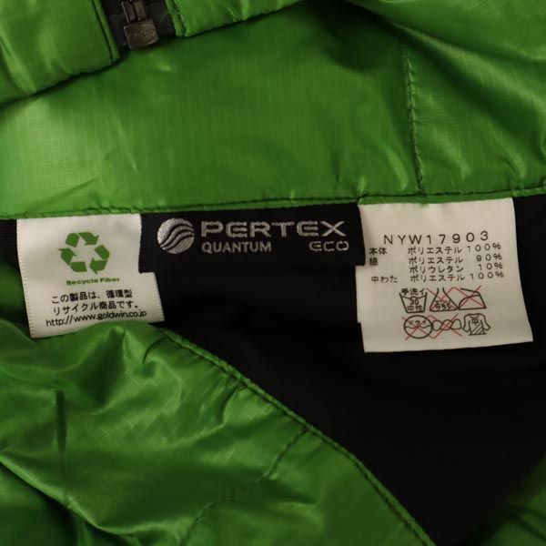 THE NORTH FACE ザノースフェイス NYW17903 アウトドア 中綿ジャケット M グリーン 収納ポーチ付き レディース