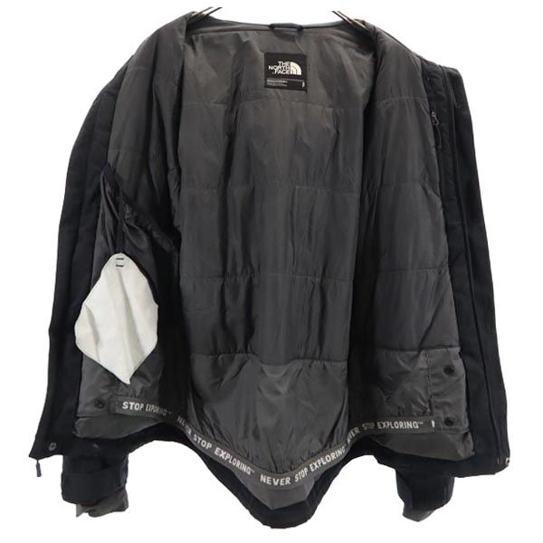 THE NORTH FACE ザノースフェイス アウトドア 中綿ジャケット S ブラック フード ベンチレーション メンズ