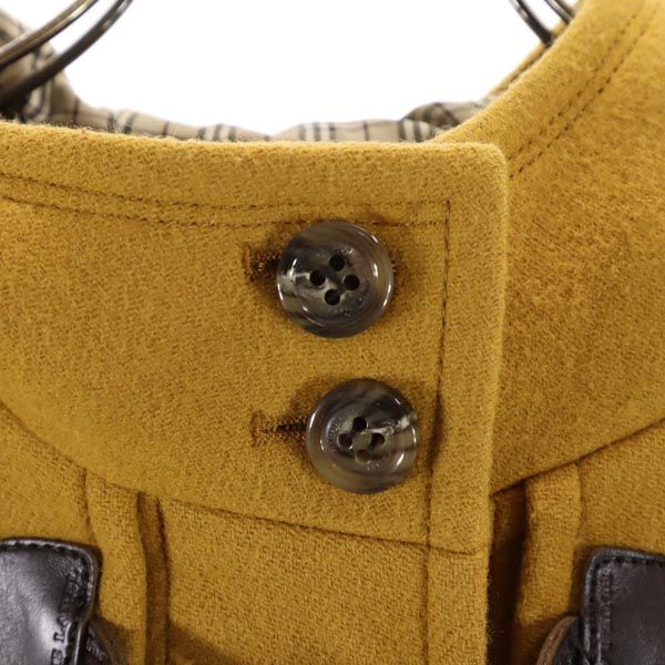 バーバリーブルーレーベル 三陽商会 ウールブレンド ダッフルコート 38 キャメル系 BURBERRY BLUE LABEL フード レディース