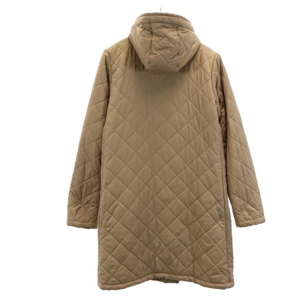 Mackintosh マッキントッシュ 英国製 長袖 キルティングコート 36 ベージュ 裏ファー レディース