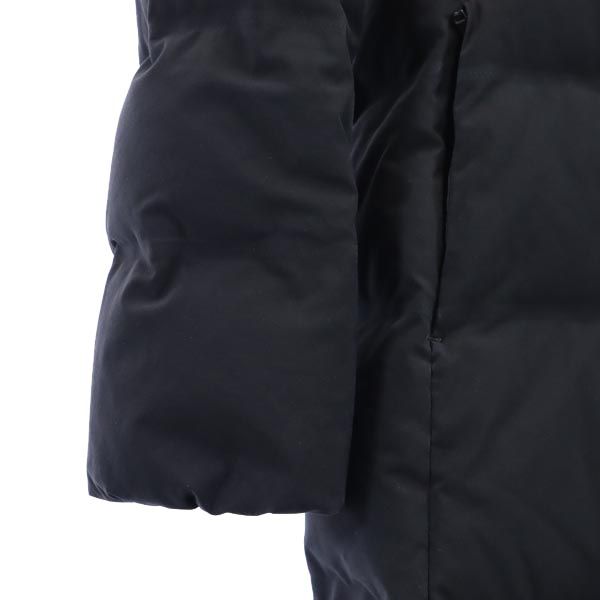 UNIQLO ユニクロ シームレス ダウンコート M ブラック系 フード レディース