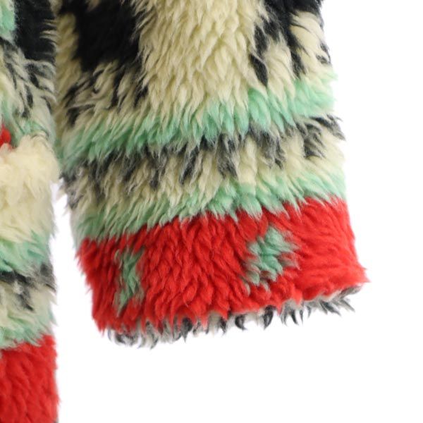 MANASTASH マナスタッシュ ノルディック柄 ボア ダッフルコート M ベージュ メンズ