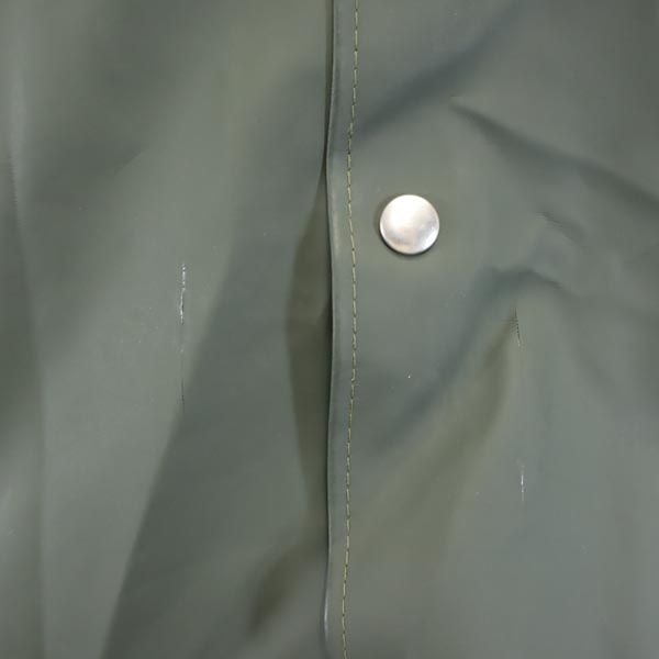 STUTTERHEIM ストゥッテルハイム 撥水加工 レインコート グリーン フード メンズ