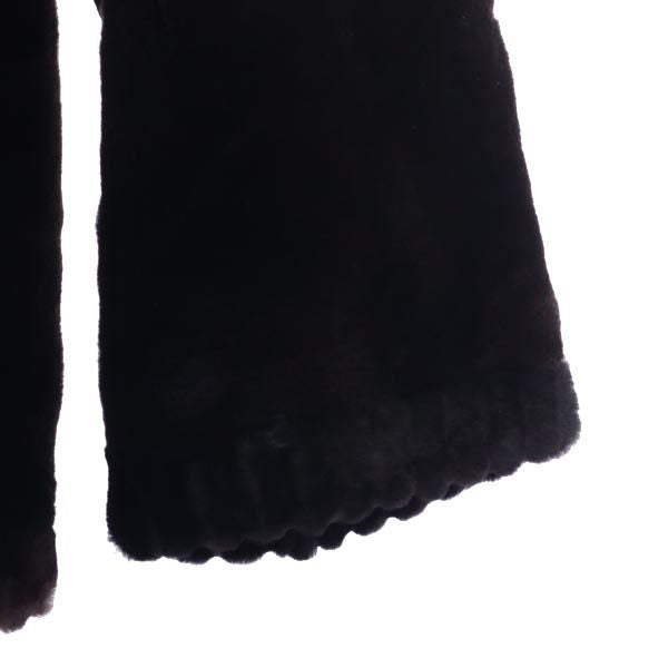 SAGA MINK サガミンク リアルファー 毛皮コート F ブラウン系 ハーフコート ジャケット レディース