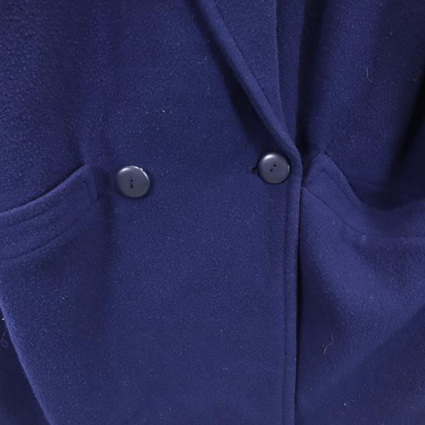 LANVIN ランバン フランス製 ランチ コート 40 ネイビー レディース