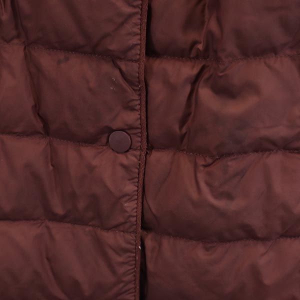 ユニクロ ウルトラライト ダウンベスト L えんじ UNIQLO レディース