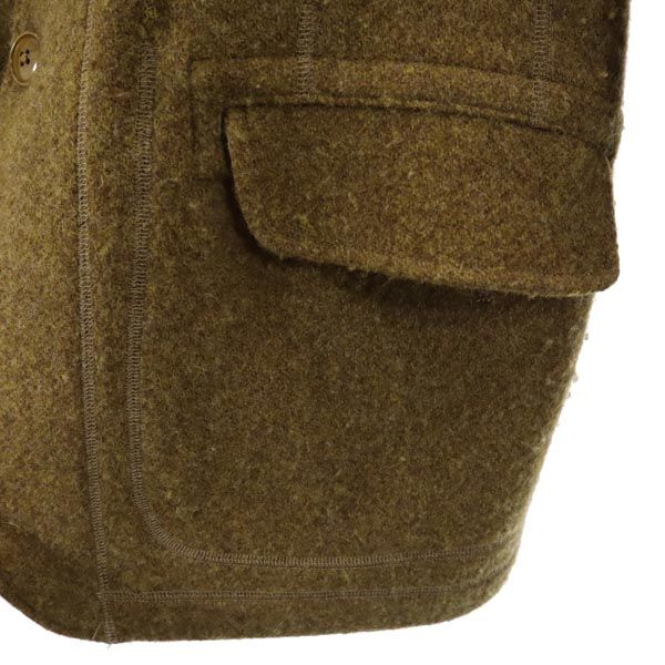 Yohji Yamamoto ヨウジヤマモト 日本製 ウールコート 2 カーキ メンズ