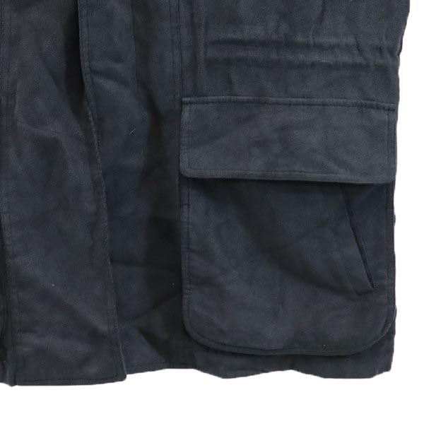 LANVIN ランバン 起毛 中綿ジャケット 46-34 ネイビー系 メンズ