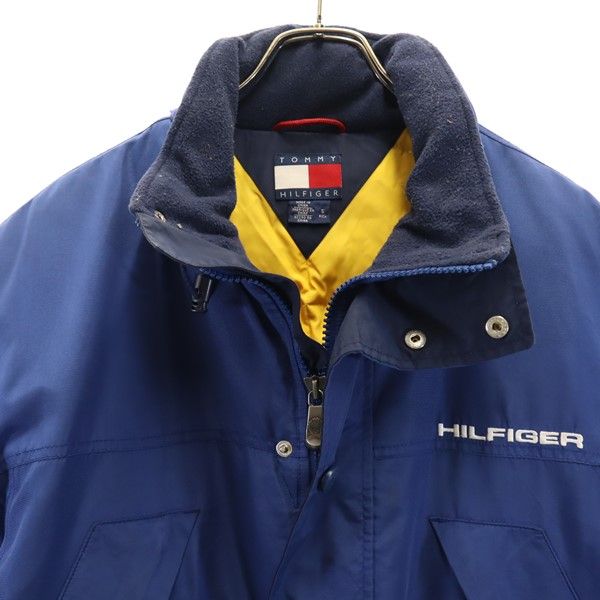 TOMMY HILFIGER トミーヒルフィガー 90s オールド ダウンジャケット S ネイビー メンズ
