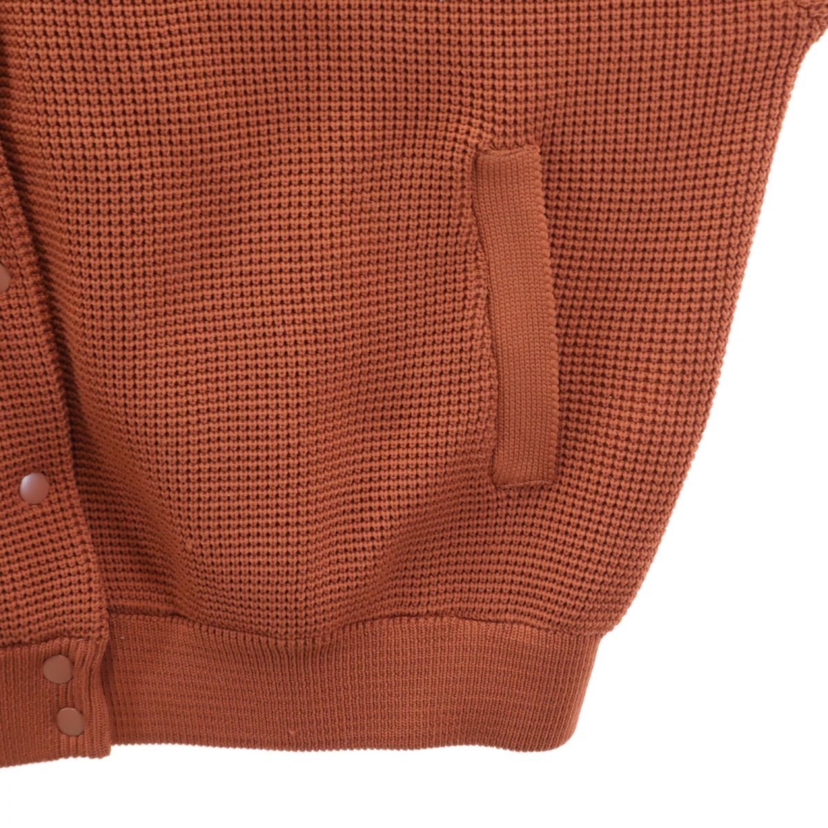 ジャバ 長袖 ニットジャケット XL テラコッタ JaVa メンズ