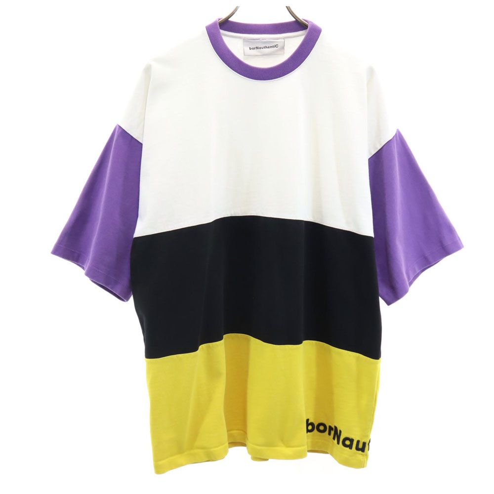 borNauthentiC ボーンオーセンティック 半袖 Tシャツ M ホワイト系 メンズ