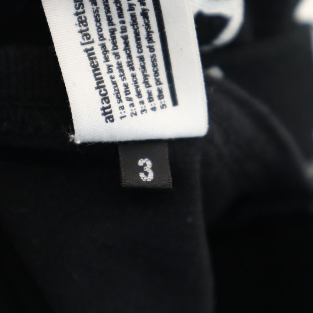 アタッチメント バックプリント 長袖 Tシャツ 3 ブラック ATTACHMENT ロンT メンズ